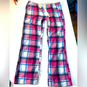 Flannel Plaid  Straight Leg Pajama Pants / Small